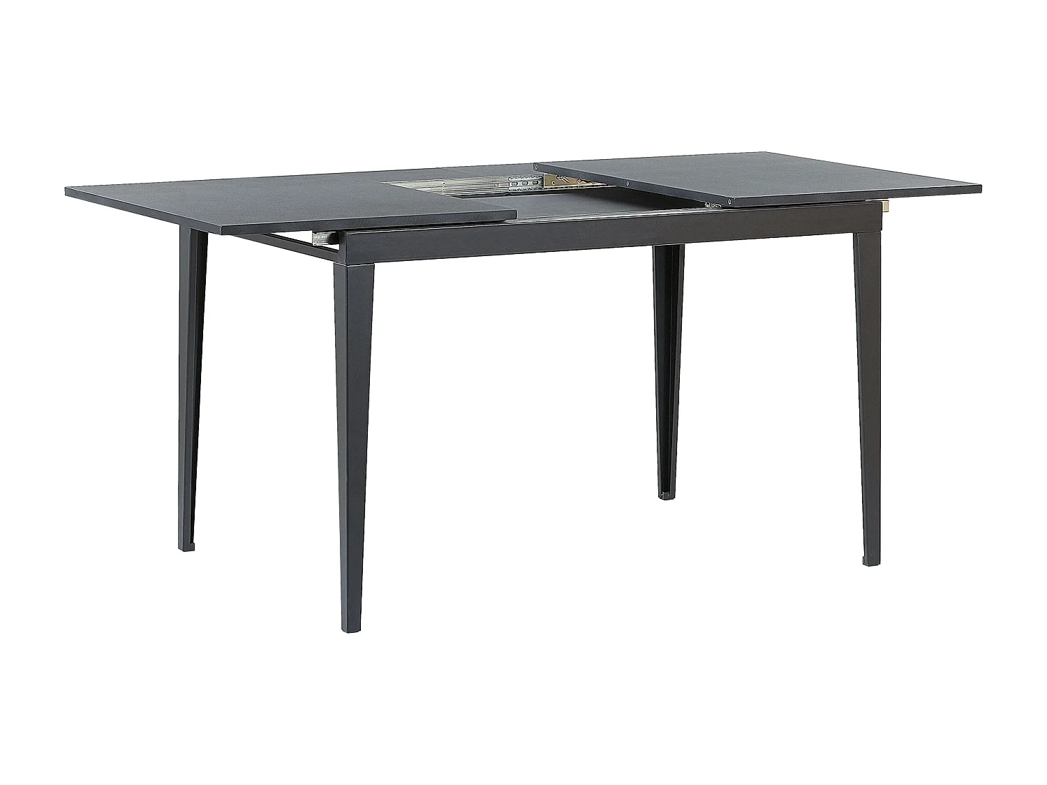 Table de salle à manger extensible NORLEY Noir 120/160 cm 80 cm