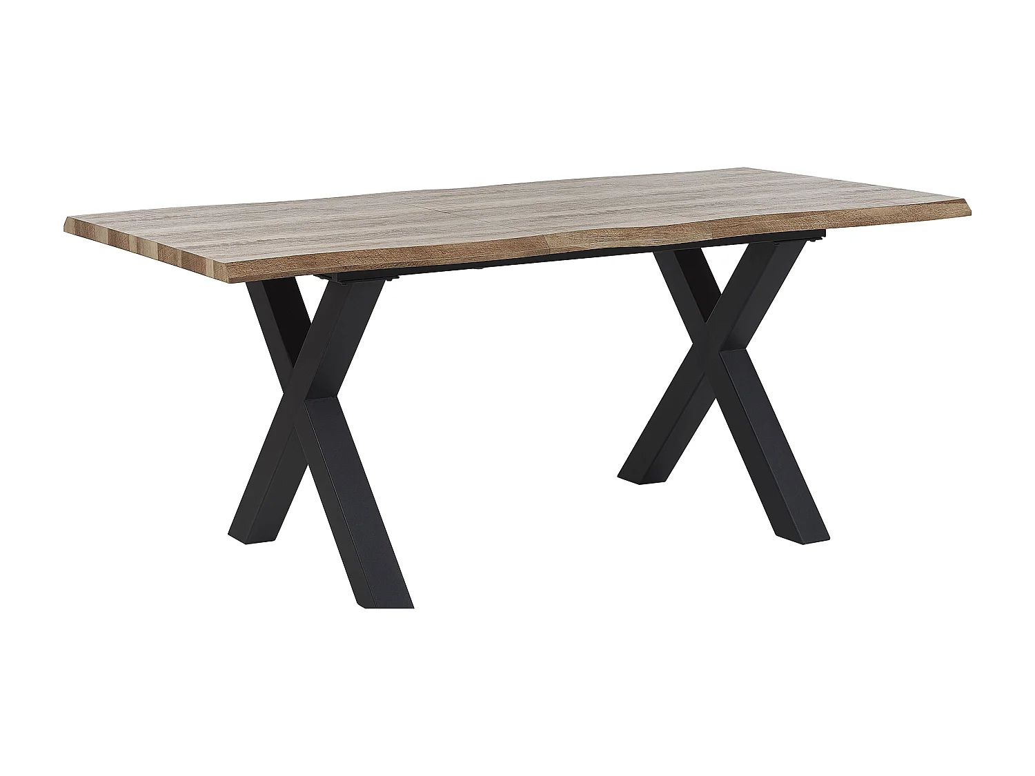 Table de salle à manger extensible BRONSON Marron foncé 140/180 cm 90 cm