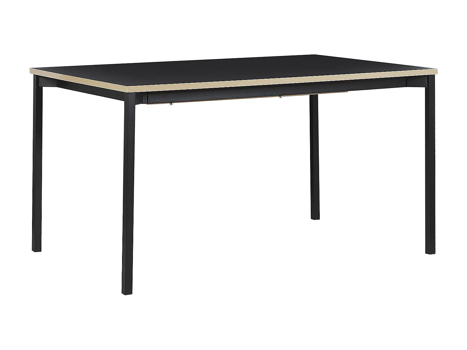 Mesa de jantar extensível AVIS Preto 140/190 cm 90 cm