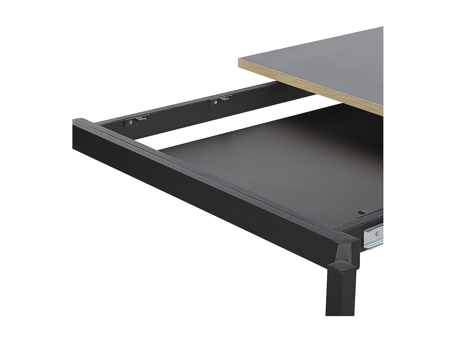 Mesa de jantar extensível AVIS Preto 140/190 cm 90 cm