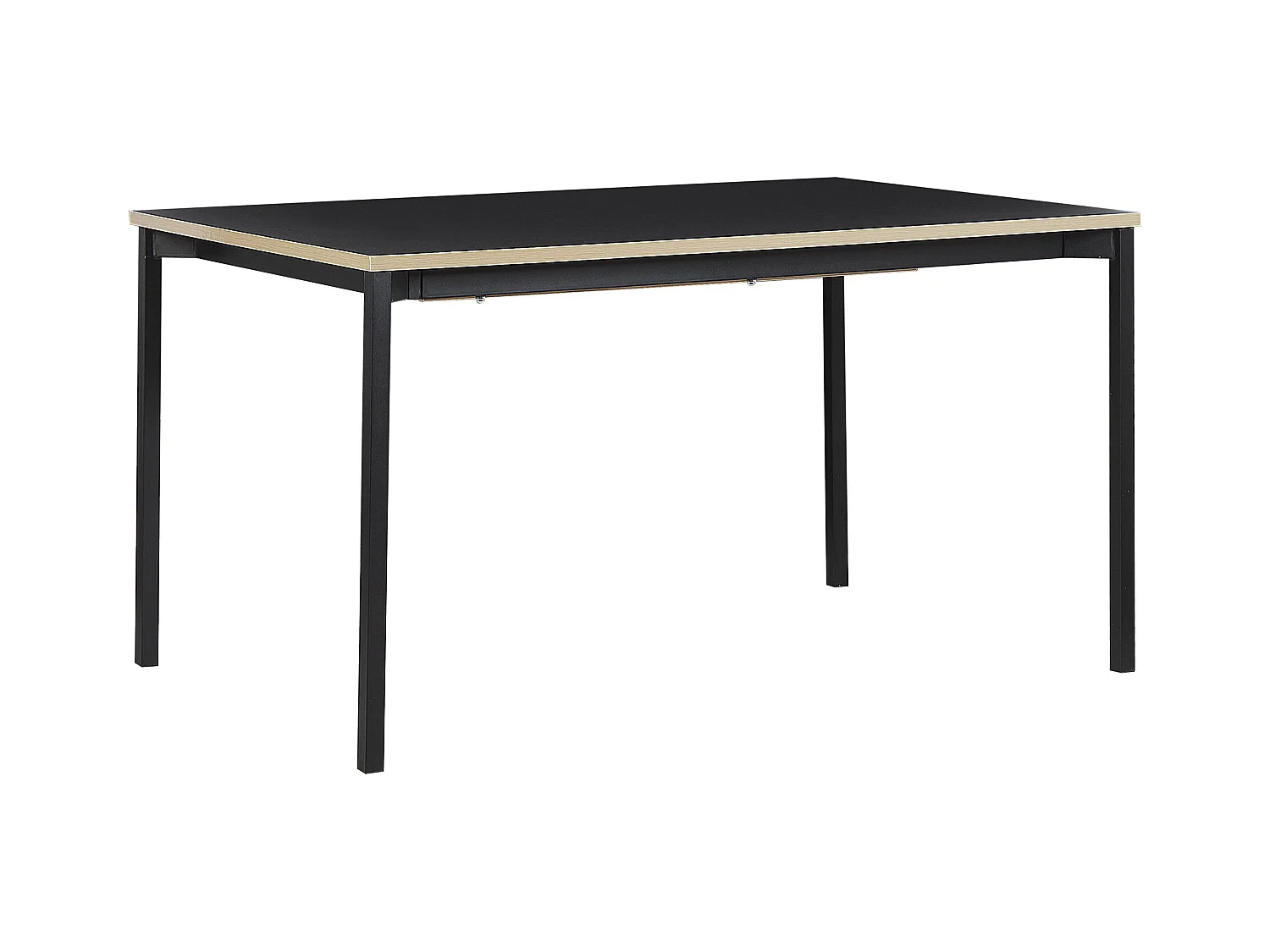 Stół do jadalni rozkładany AVIS Czarny 140/190 cm 90 cm