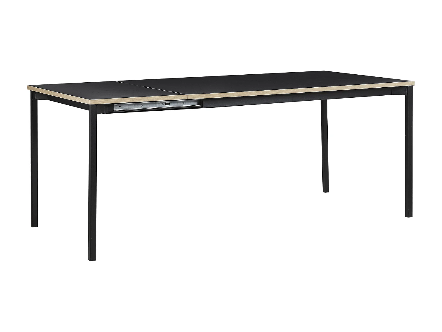 Table de salle à manger extensible AVIS Noir 140/190 cm 90 cm