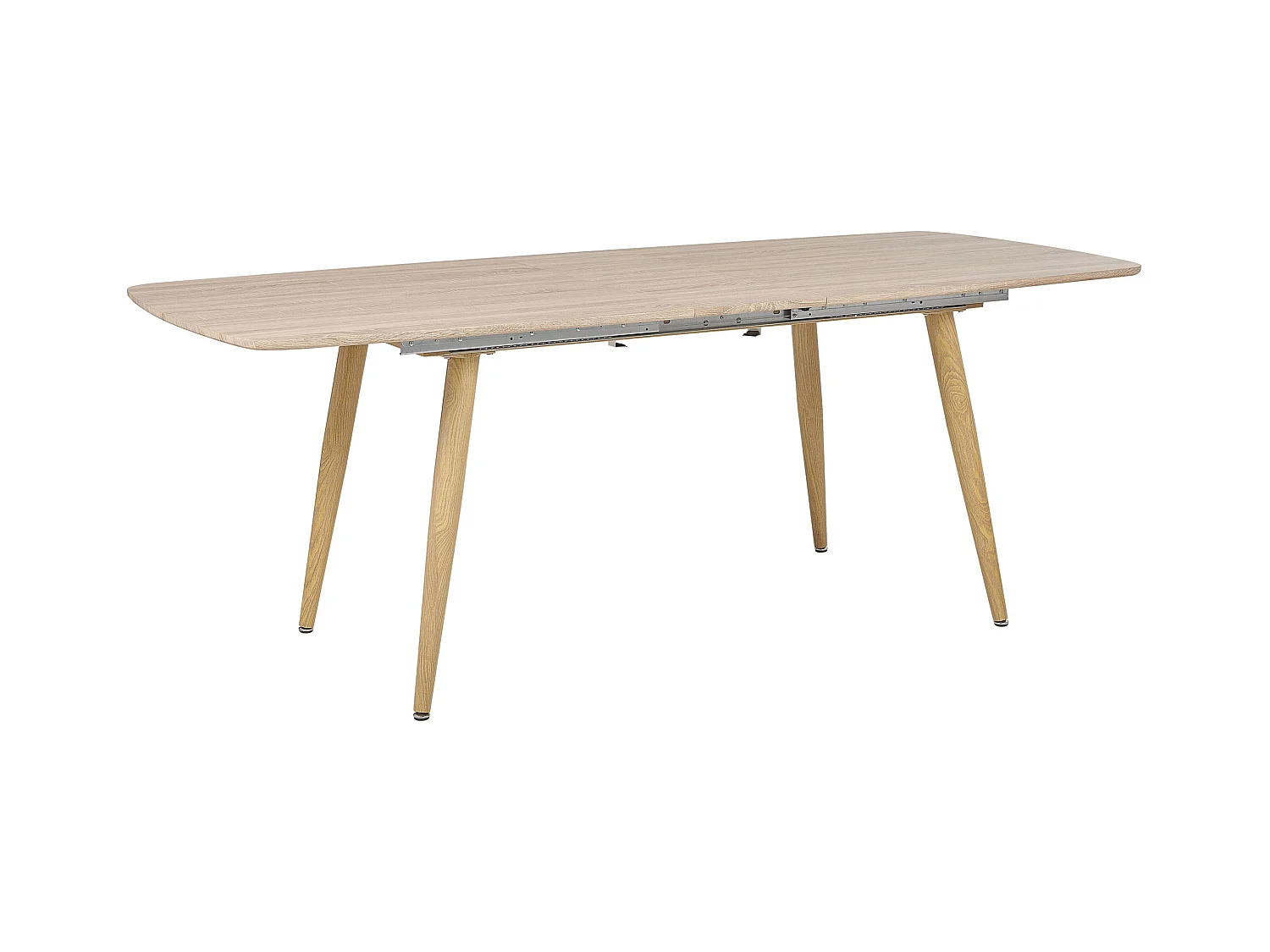 Table de salle à manger extensible HAGA Marron clair 180/210 cm 90 cm