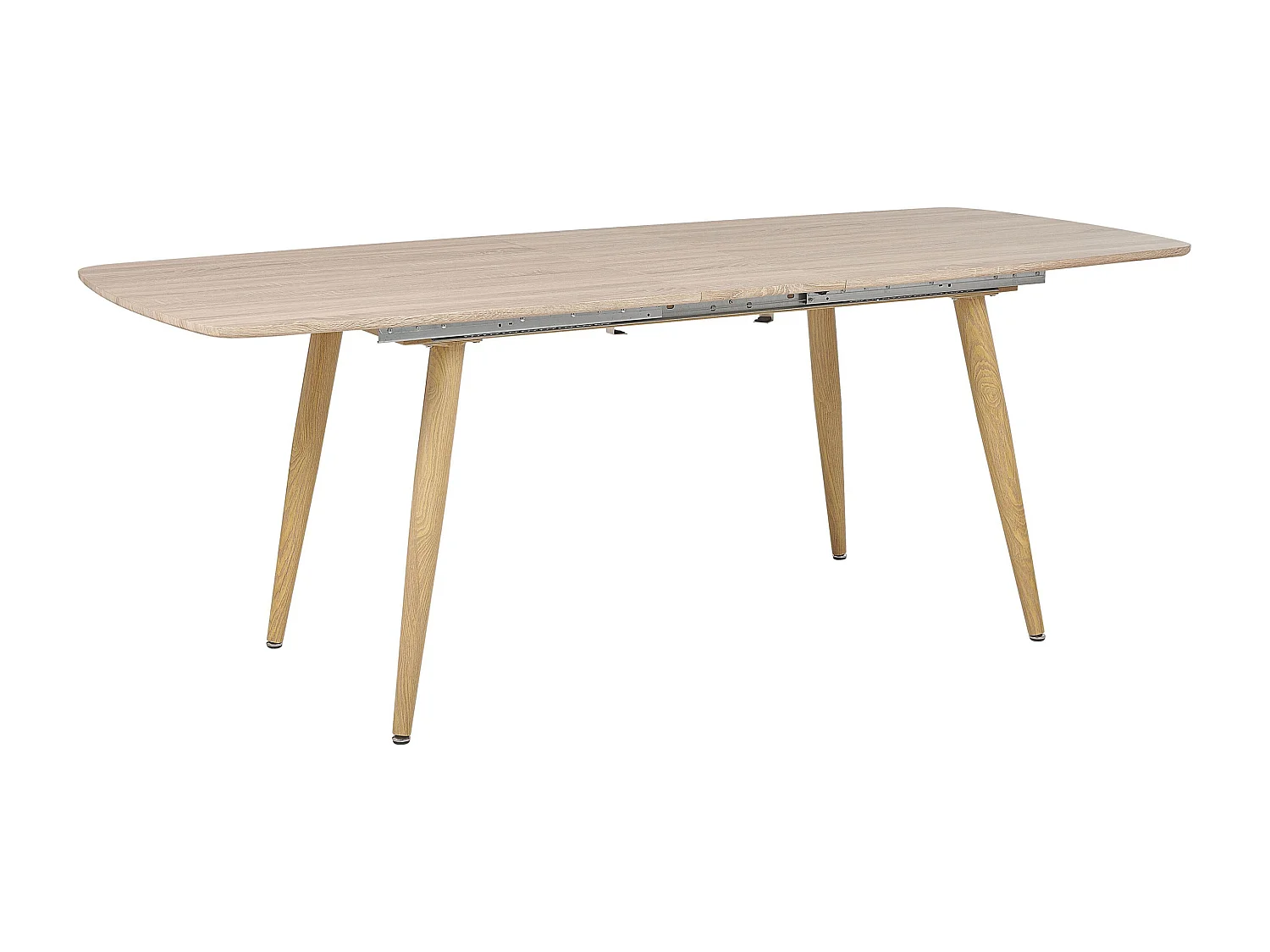 Table de salle à manger extensible HAGA Marron clair 180/210 cm 90 cm