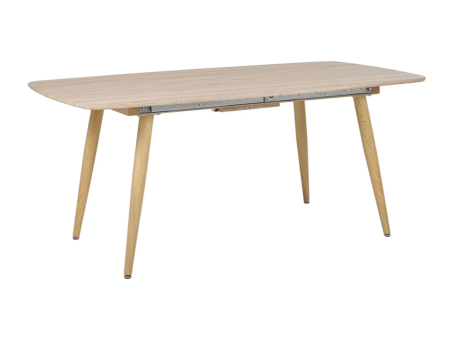 Table de salle à manger extensible HAGA Marron clair 180/210 cm 90 cm