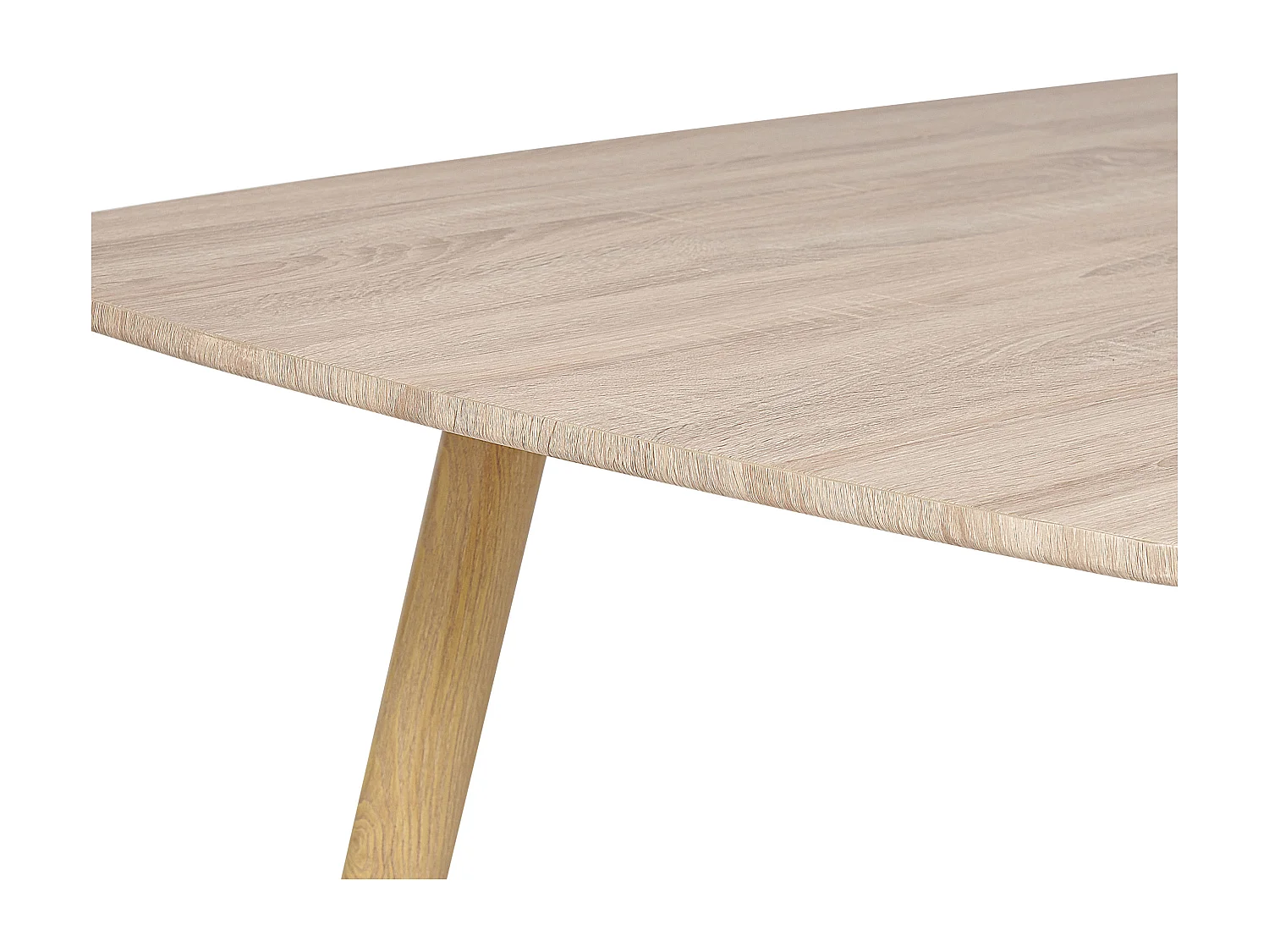 Table de salle à manger extensible HAGA Marron clair 180/210 cm 90 cm