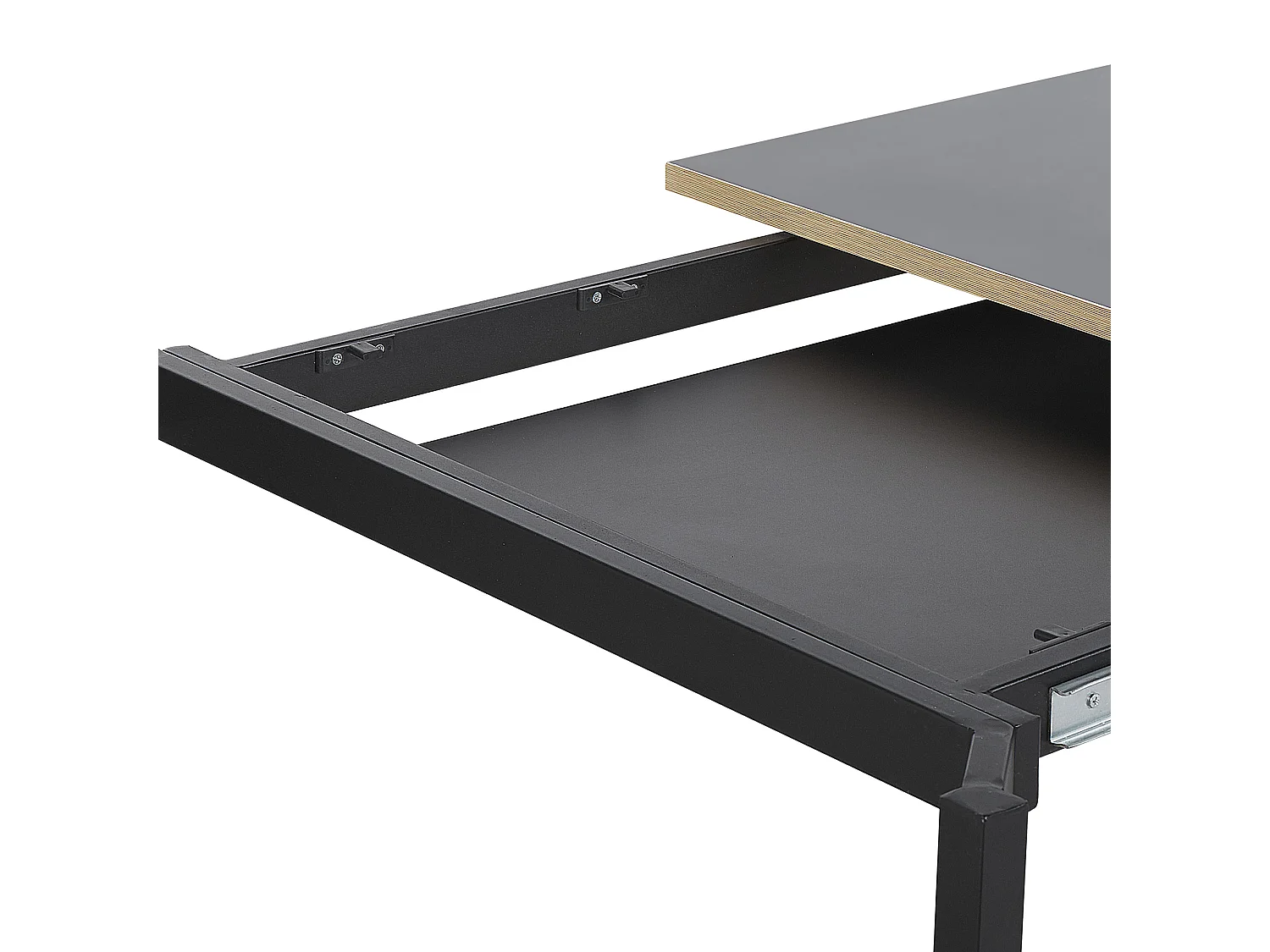 Table de salle à manger extensible AVIS Noir 160/210 cm 90 cm