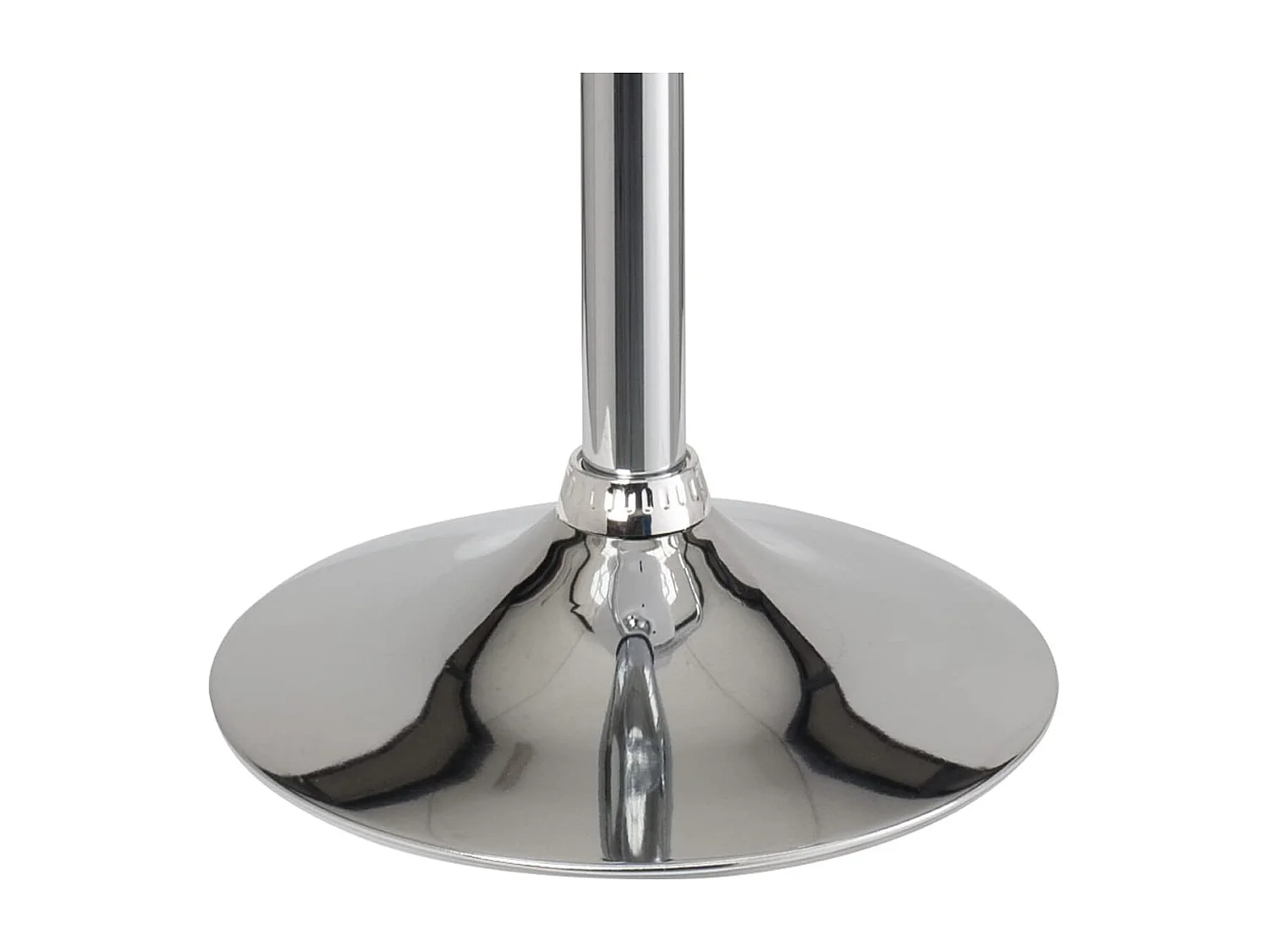 Lot 2 tabourets de bar cuisine coussin simili cuir pivotant hauteur réglable pied chrome SIG (gris)