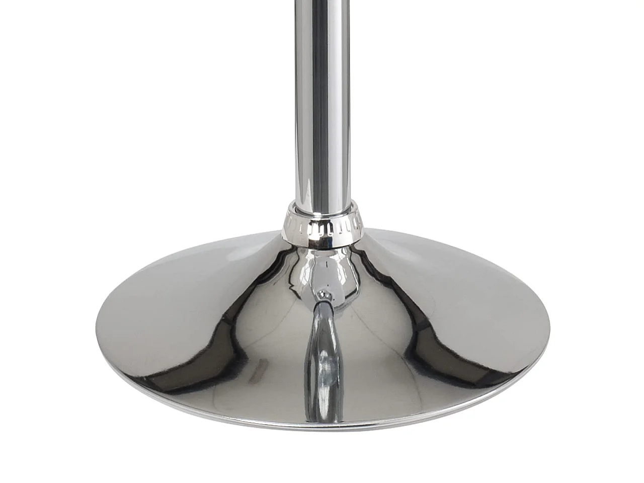 Lot 2 tabourets de bar-cuisine simili cuir pivotant hauteur réglable pied chrome SATI (noir)