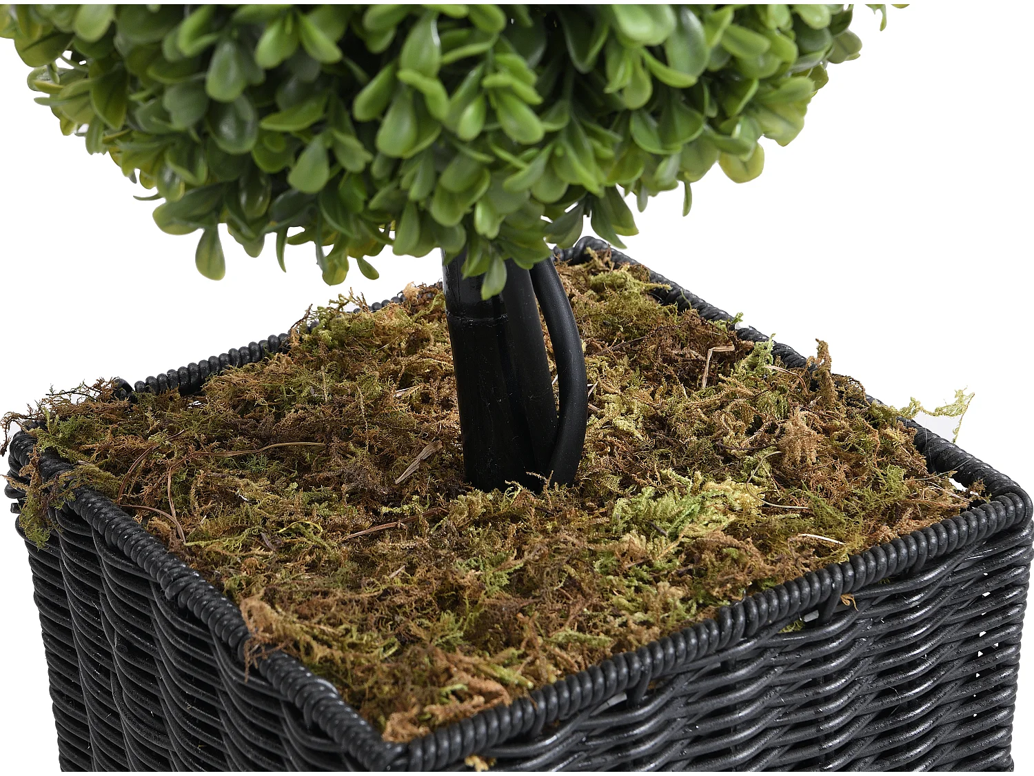 Kunstpflanze Buchsbaum mit 3 Kugeln & Topf - 90 x 18 cm - PILANA