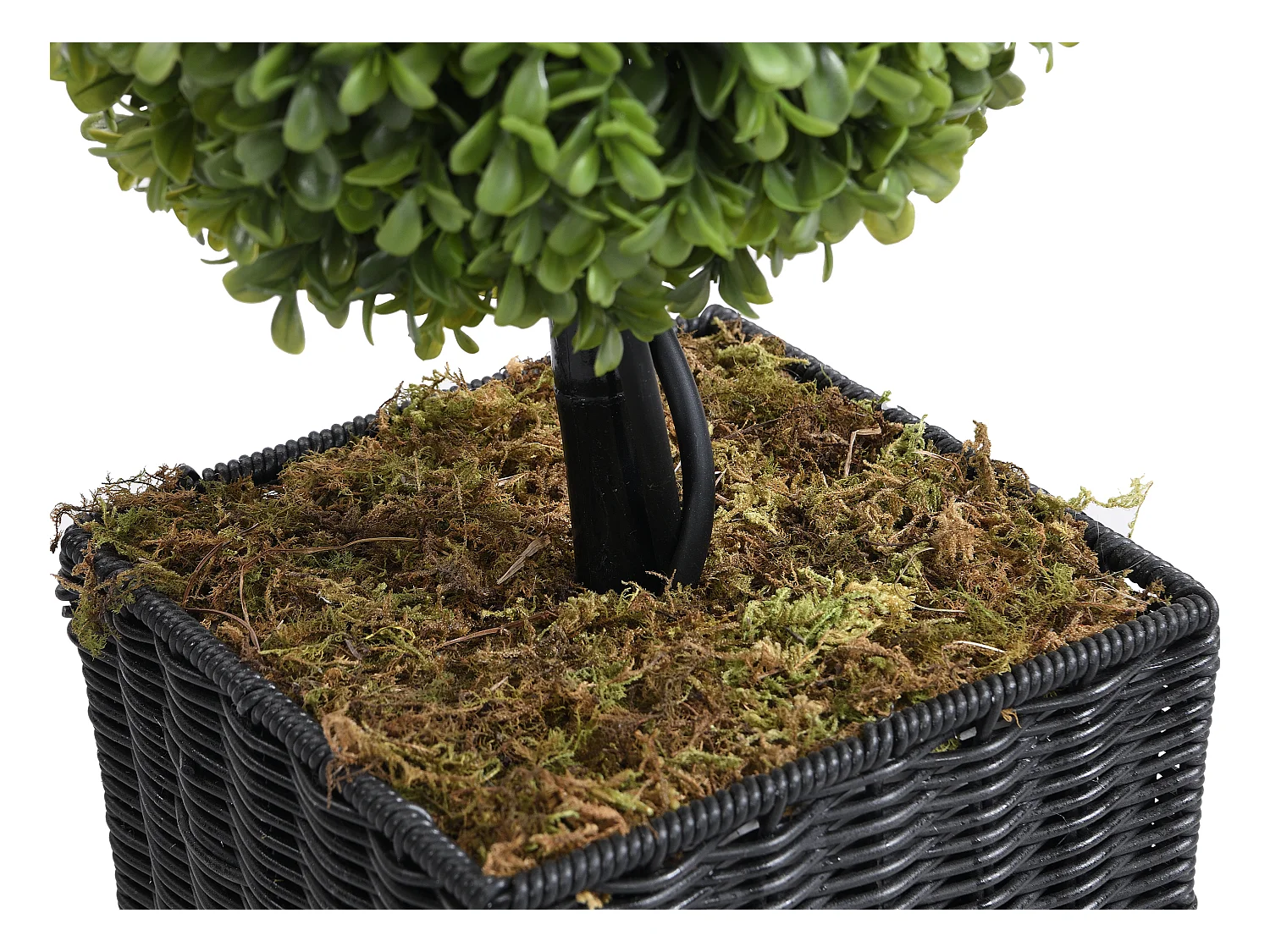 Plante artificiel buis 3 boules avec pot - H. 90 x D. 18 cm -PILANA