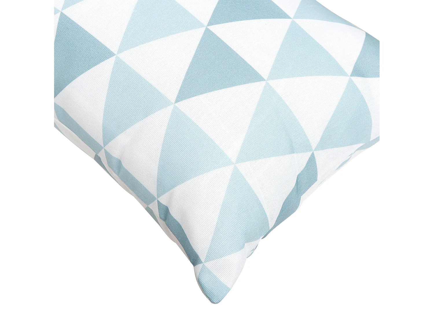 Lot de 2 coussins d'extérieur TRIFOS Motif géométrique 40 x 70 cm Bleu