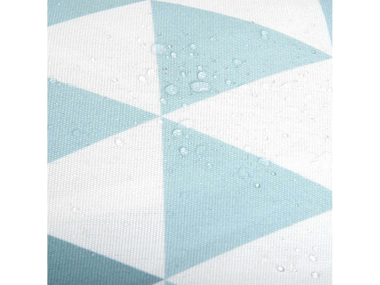 Lot de 2 coussins d'extérieur TRIFOS Motif géométrique 40 x 70 cm Bleu