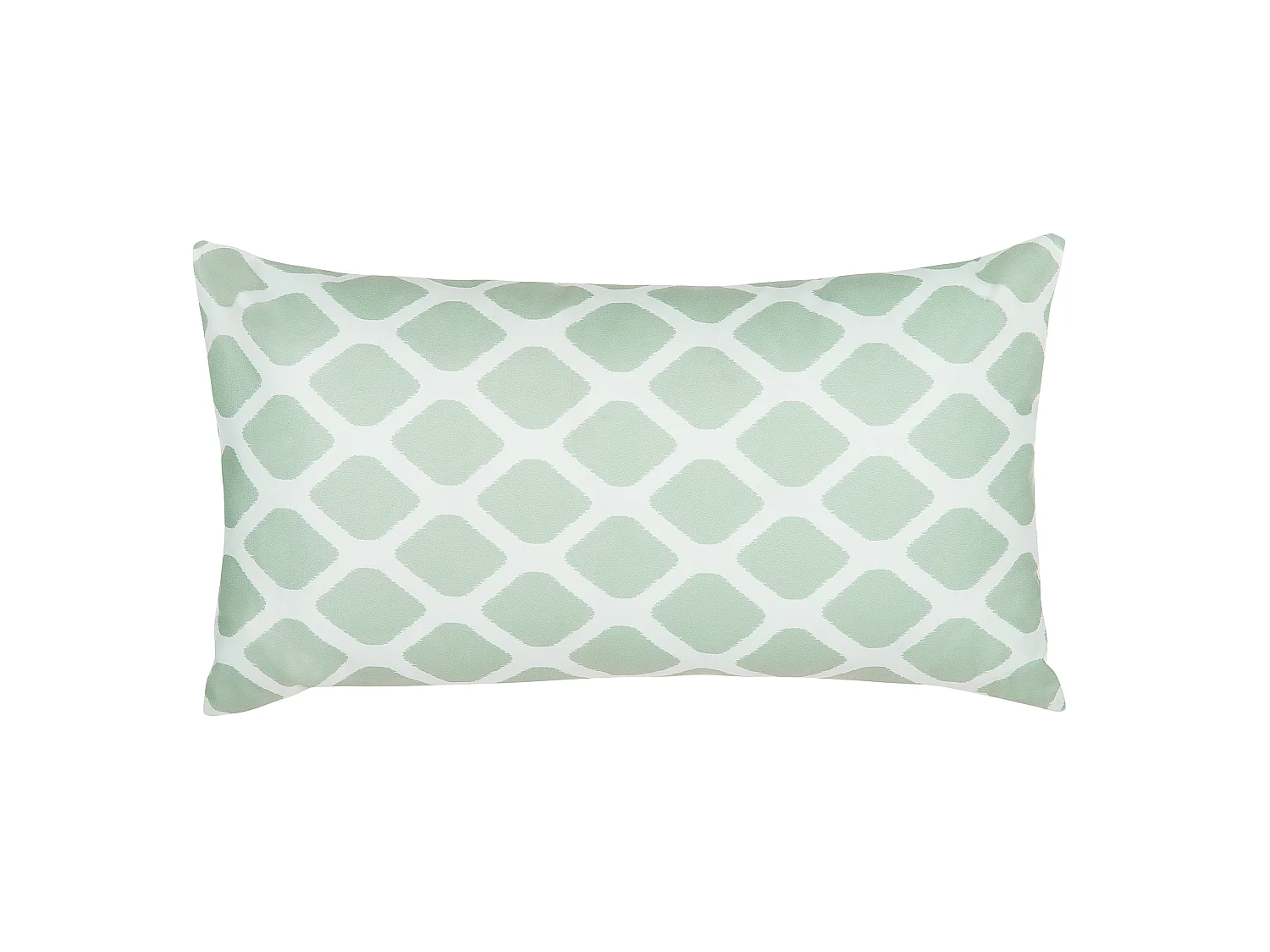 Lot de 2 coussins d'extérieur KALAMOS Motif géométrique 40 x 70 cm Vert menthe