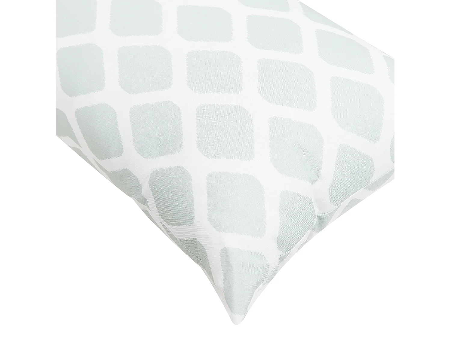 Lot de 2 coussins d'extérieur KALAMOS Motif géométrique 40 x 70 cm Vert menthe