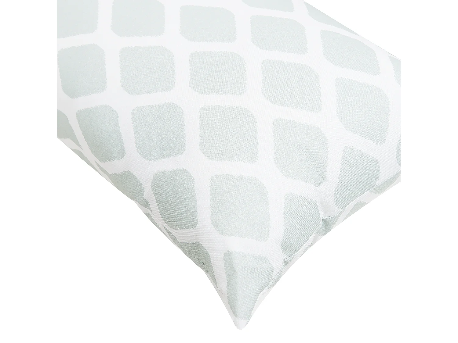 Lot de 2 coussins d'extérieur KALAMOS Motif géométrique 40 x 70 cm Vert menthe