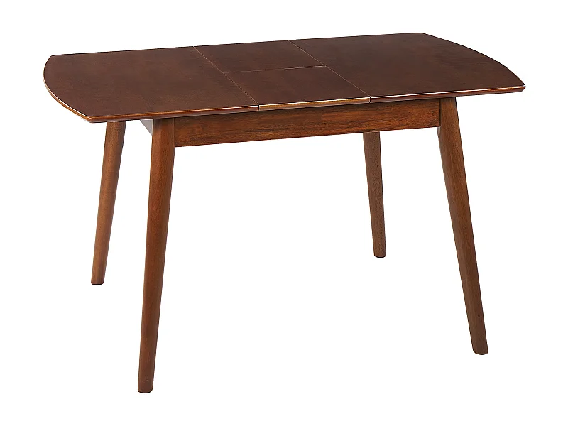 Table de salle à manger extensible TOMS Marron foncé 100/130 cm 80 cm