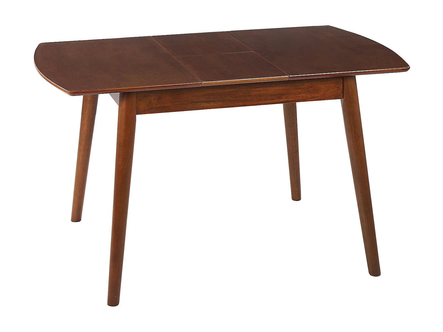 Table de salle à manger extensible TOMS Marron foncé 100/130 cm 80 cm Bois
