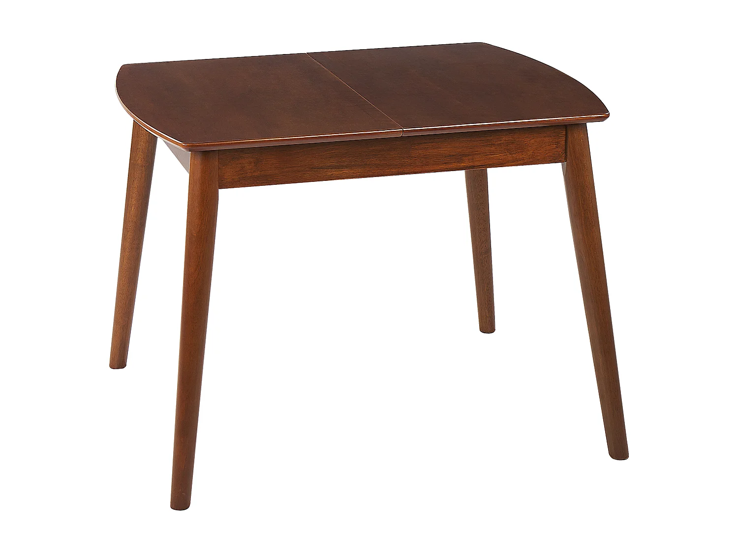 Table de salle à manger extensible TOMS Marron foncé 100/130 cm 80 cm Bois