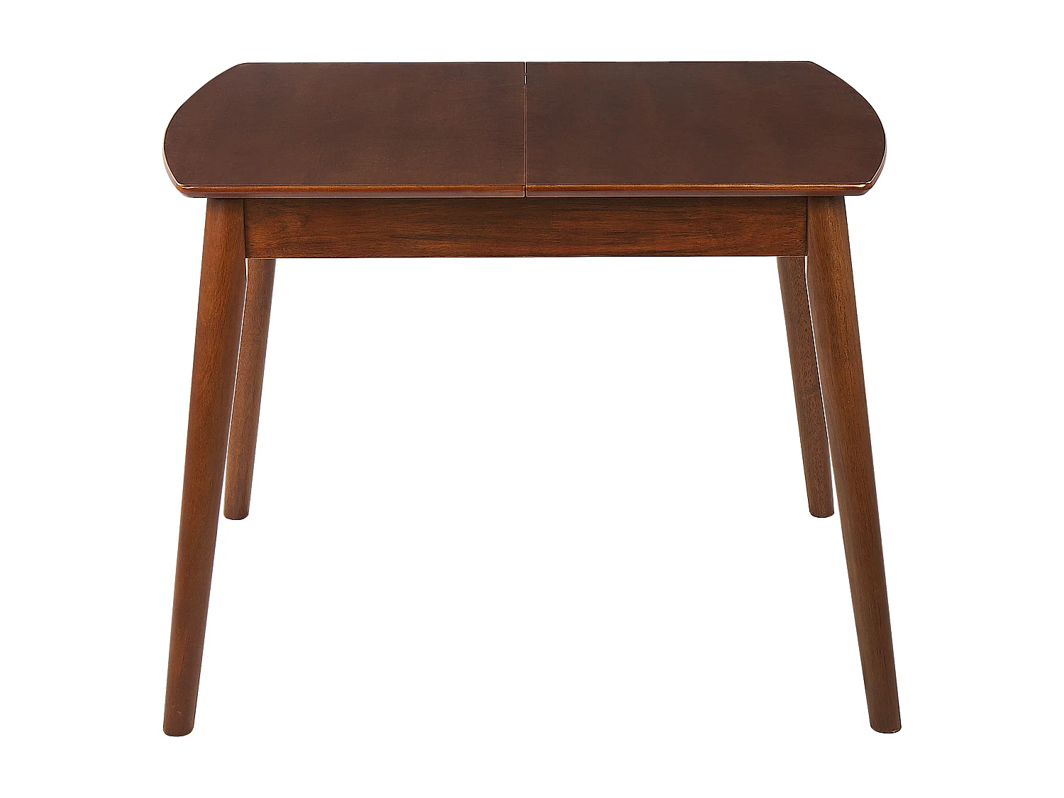 Table de salle à manger extensible TOMS Marron foncé 100/130 cm 80 cm Bois