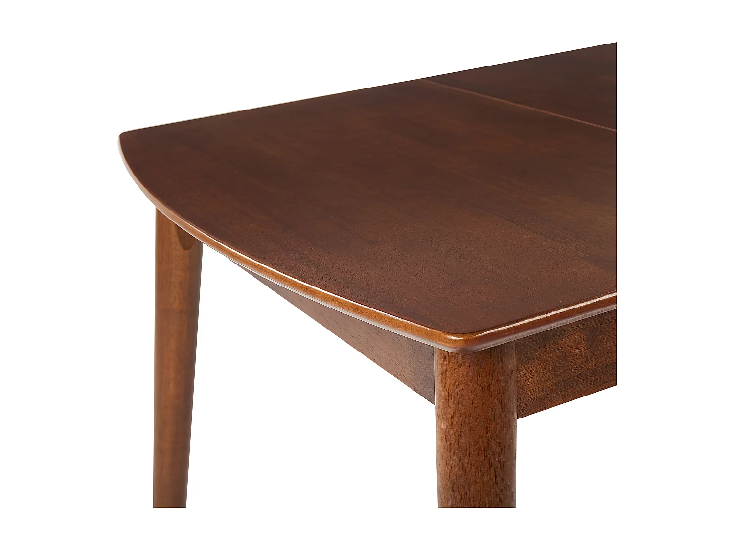 Table de salle à manger extensible TOMS Marron foncé 100/130 cm 80 cm Bois