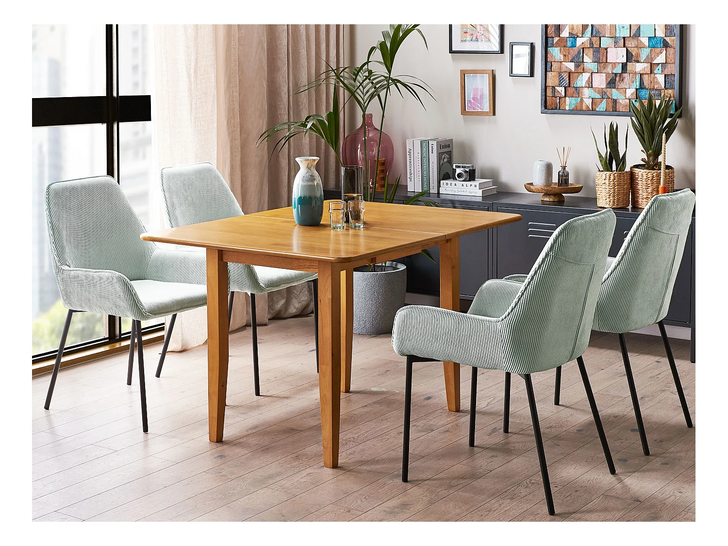 Table de salle à manger extensible MASELA Marron 90/120 cm 60 cm Bois