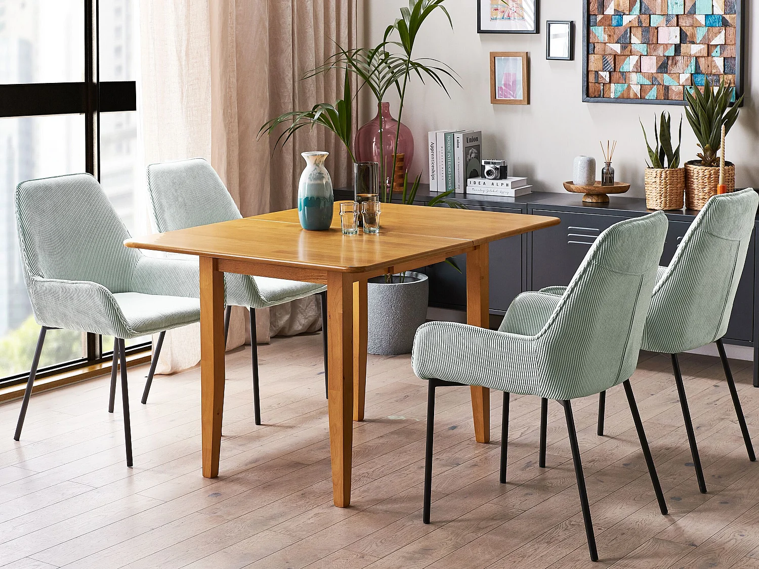 Eettafel uitschuifbaar MASELA Bruin 90/120 cm 60 cm Hout