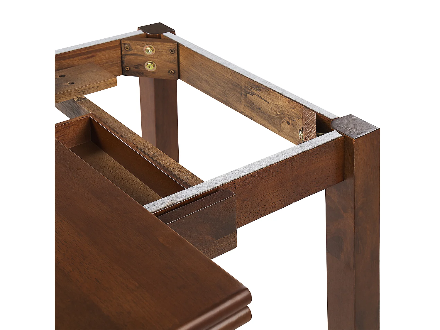 Mesa de comedor extensible MASELA Marrón oscuro 90/120 cm 60 cm Madera