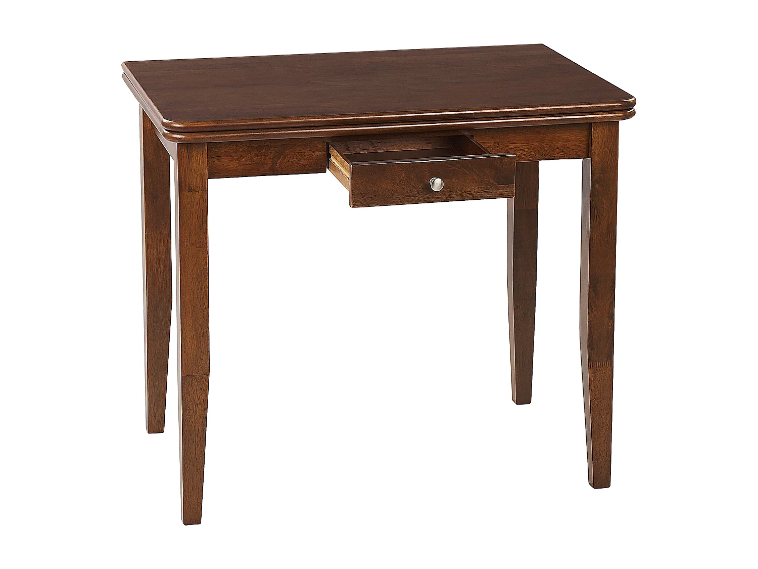 Mesa de comedor extensible MASELA Marrón oscuro 90/120 cm 60 cm Madera