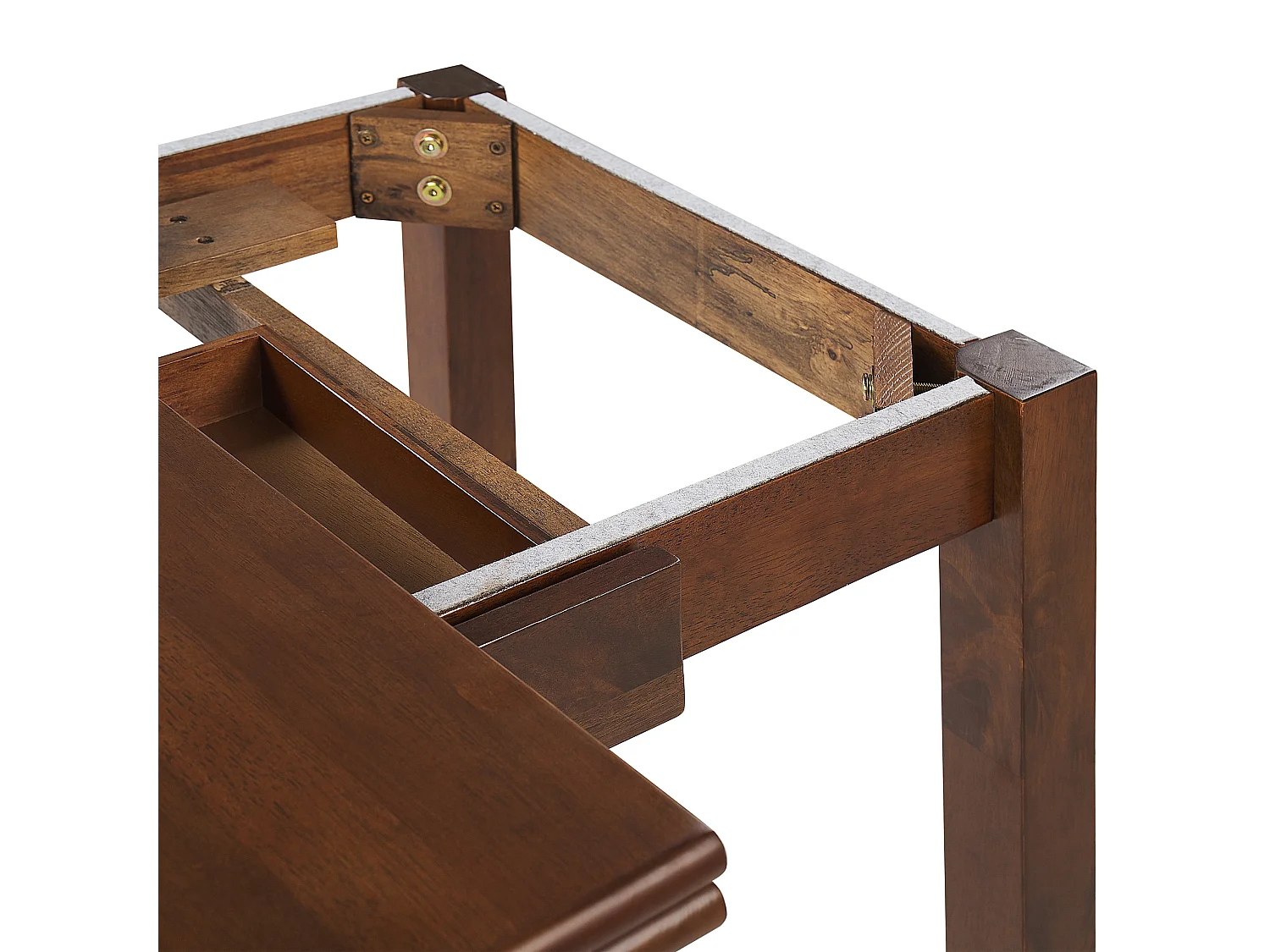 Mesa de comedor extensible MASELA Marrón oscuro 90/120 cm 60 cm Madera