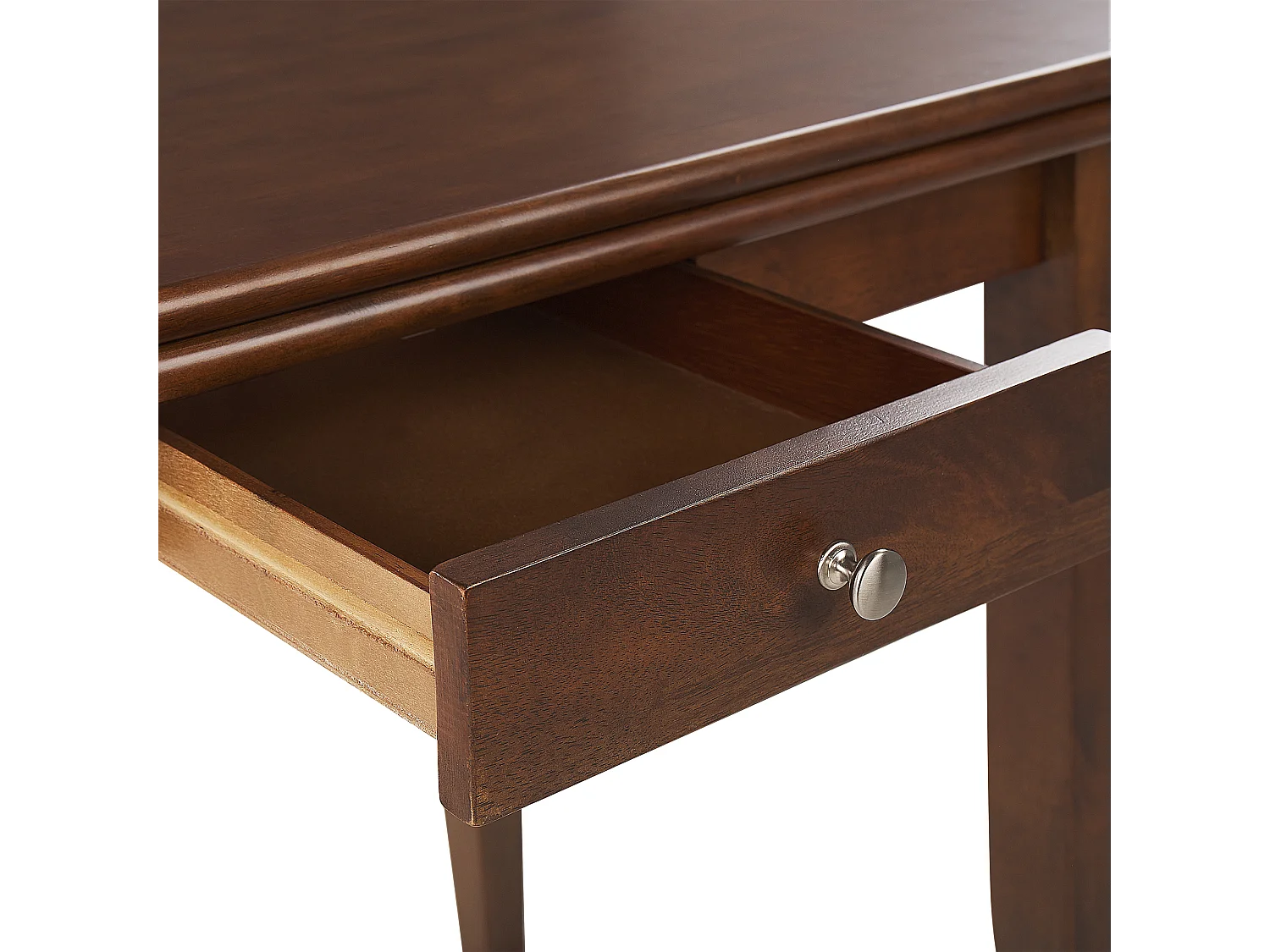 Mesa de comedor extensible MASELA Marrón oscuro 90/120 cm 60 cm Madera