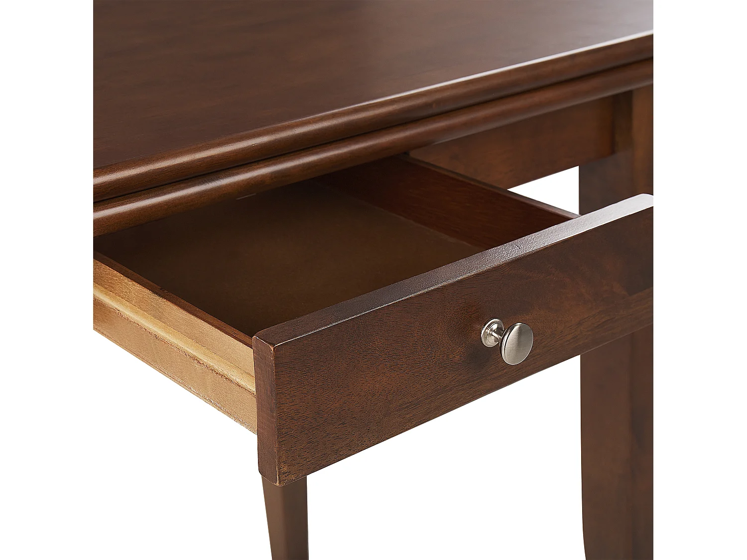 Mesa de comedor extensible MASELA Marrón oscuro 90/120 cm 60 cm Madera