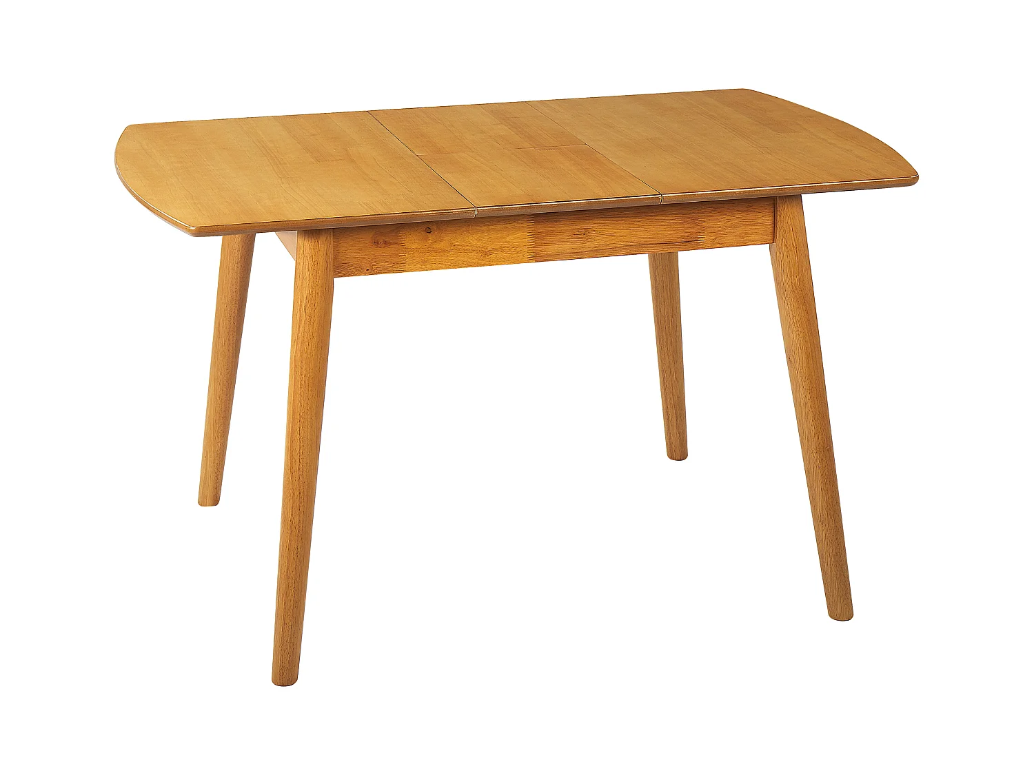 Table de salle à manger extensible TOMS Marron clair 100/130 cm 80 cm