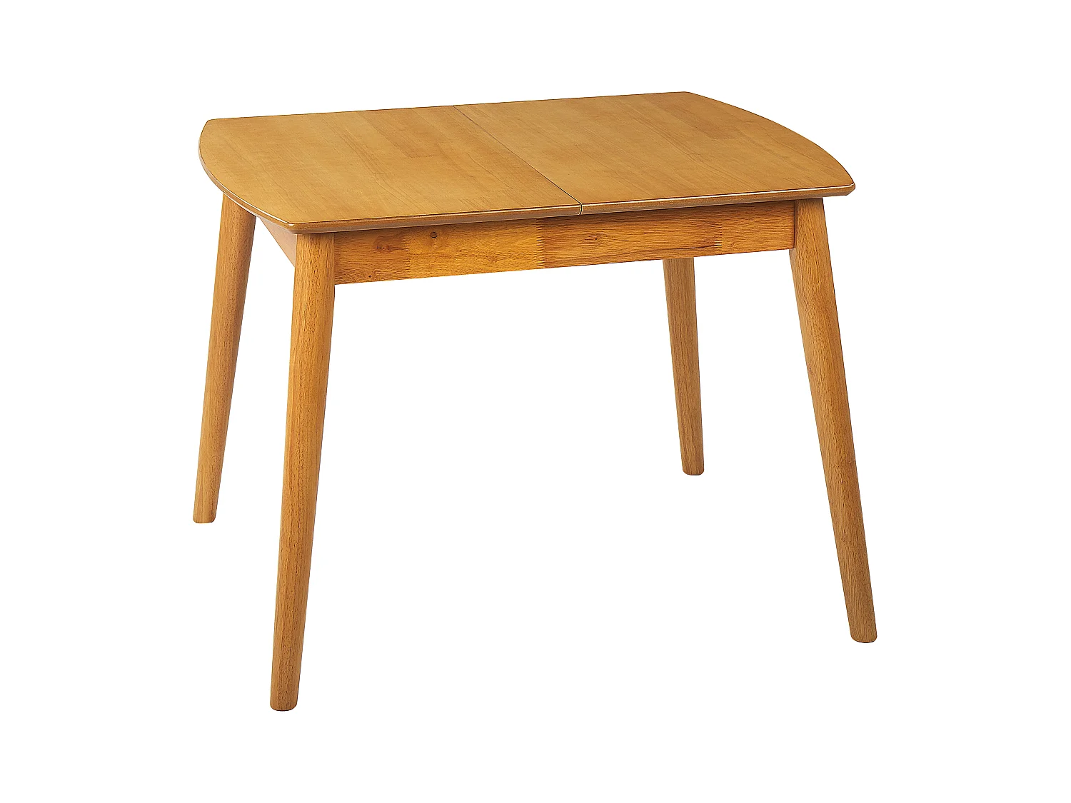 Table de salle à manger extensible TOMS Marron clair 100/130 cm 80 cm