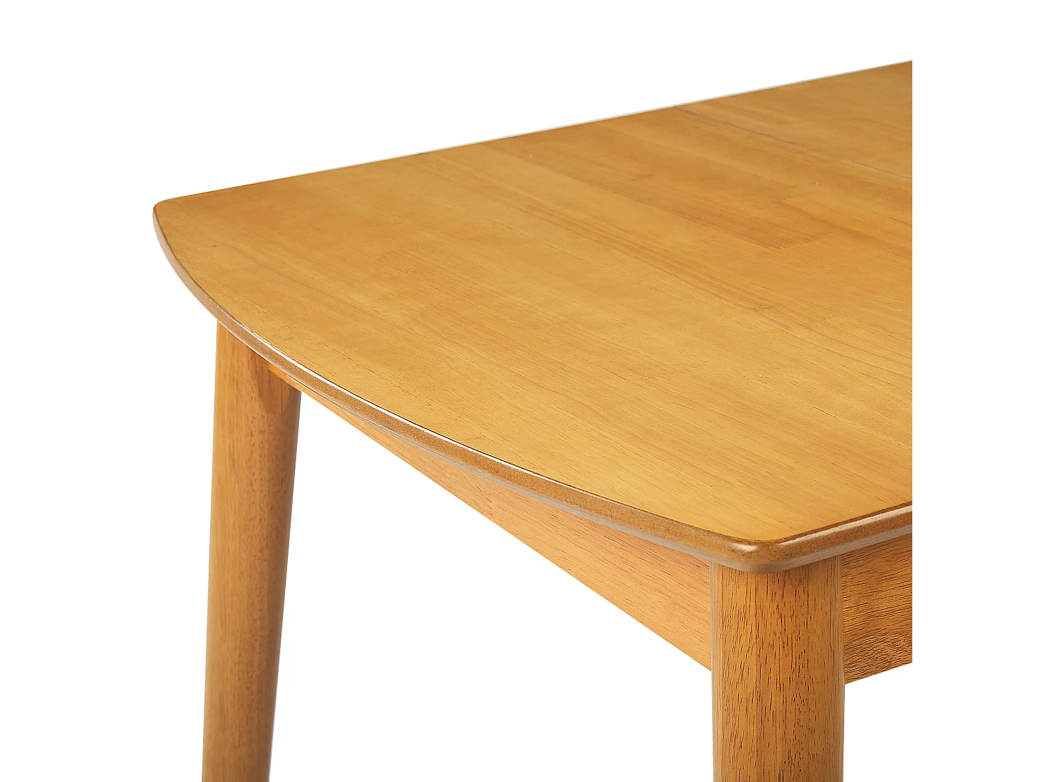 Table de salle à manger extensible TOMS Marron clair 100/130 cm 80 cm