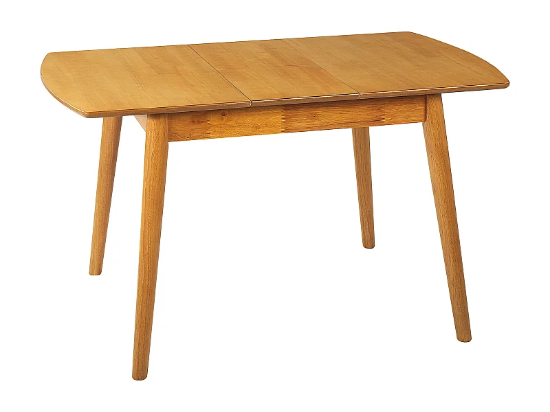 Table de salle à manger extensible TOMS Marron clair 100/130 cm 80 cm