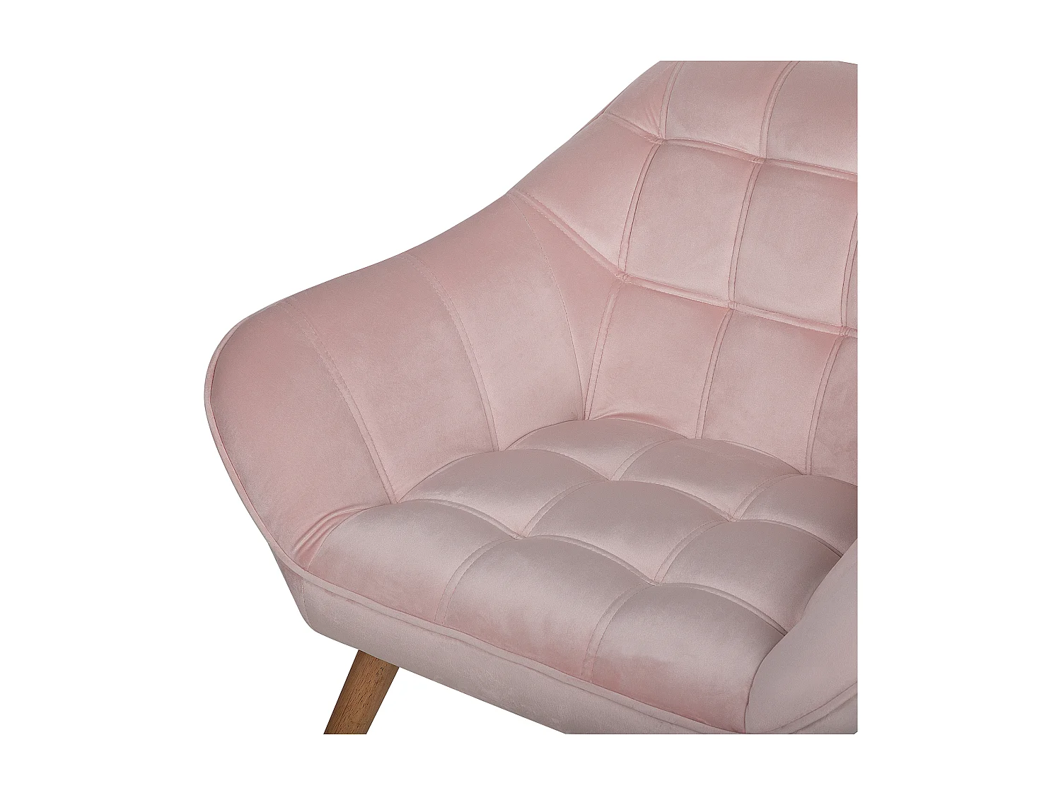 Fauteuil KARIS Fluweel Roze