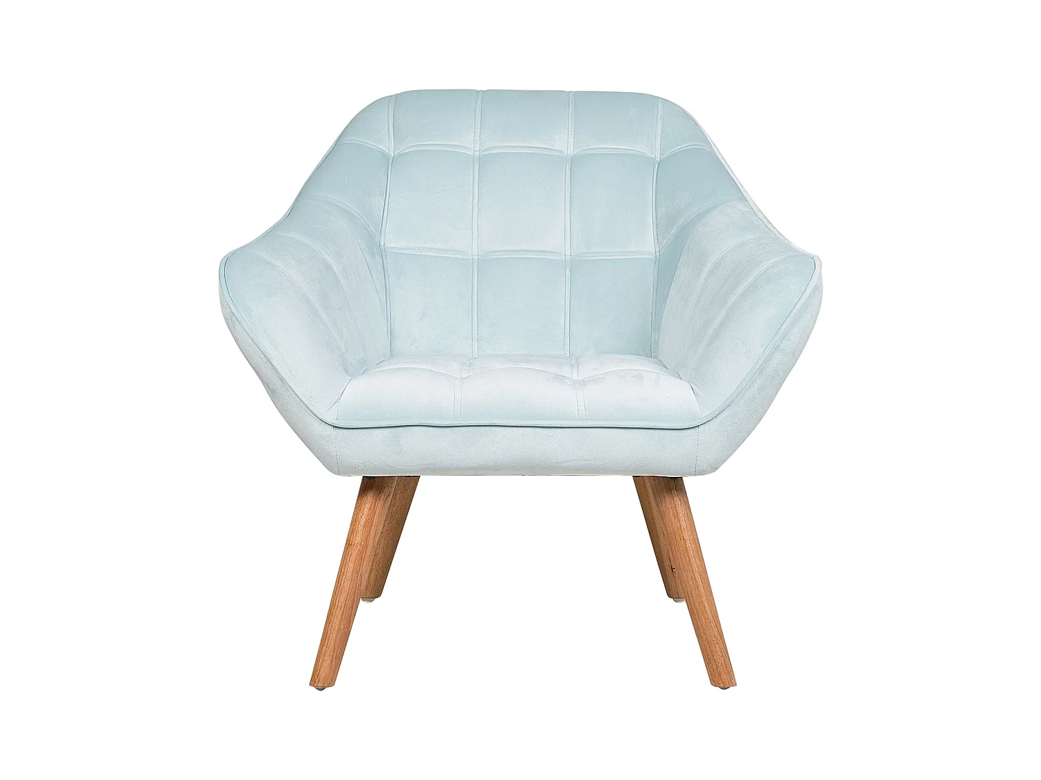 Fauteuil KARIS Fluweel Lichtblauw