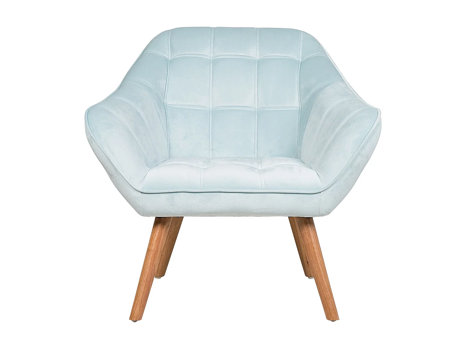 Fauteuil KARIS Fluweel Lichtblauw