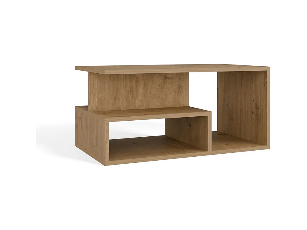 SIENNE - Mesa de centro moderna - Mesa de centro para salón - Tablero: 90x51x1,6 - Alto: 43 cm - Diseño minimalista