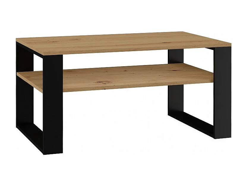 SIENNE - Mesa de centro moderna - Mesa de centro para salón - Tablero: 90x51x1,6 - Alto: 43 cm - Diseño minimalista