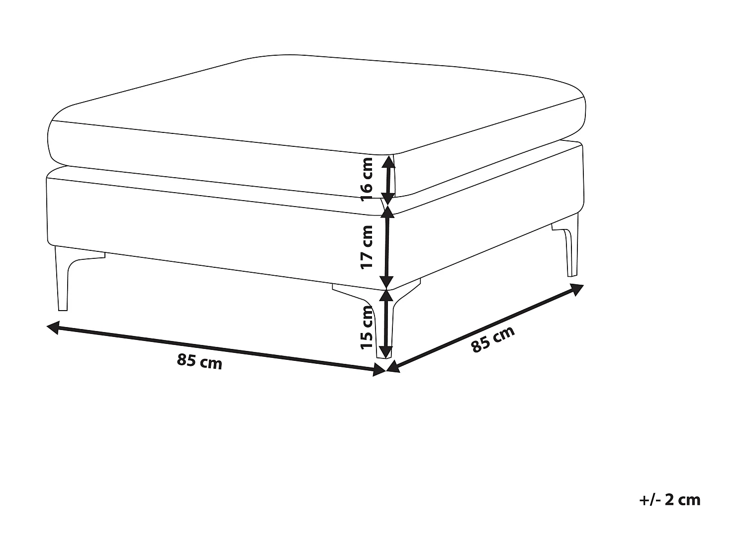 Ottomana EVJA Velluto Verde