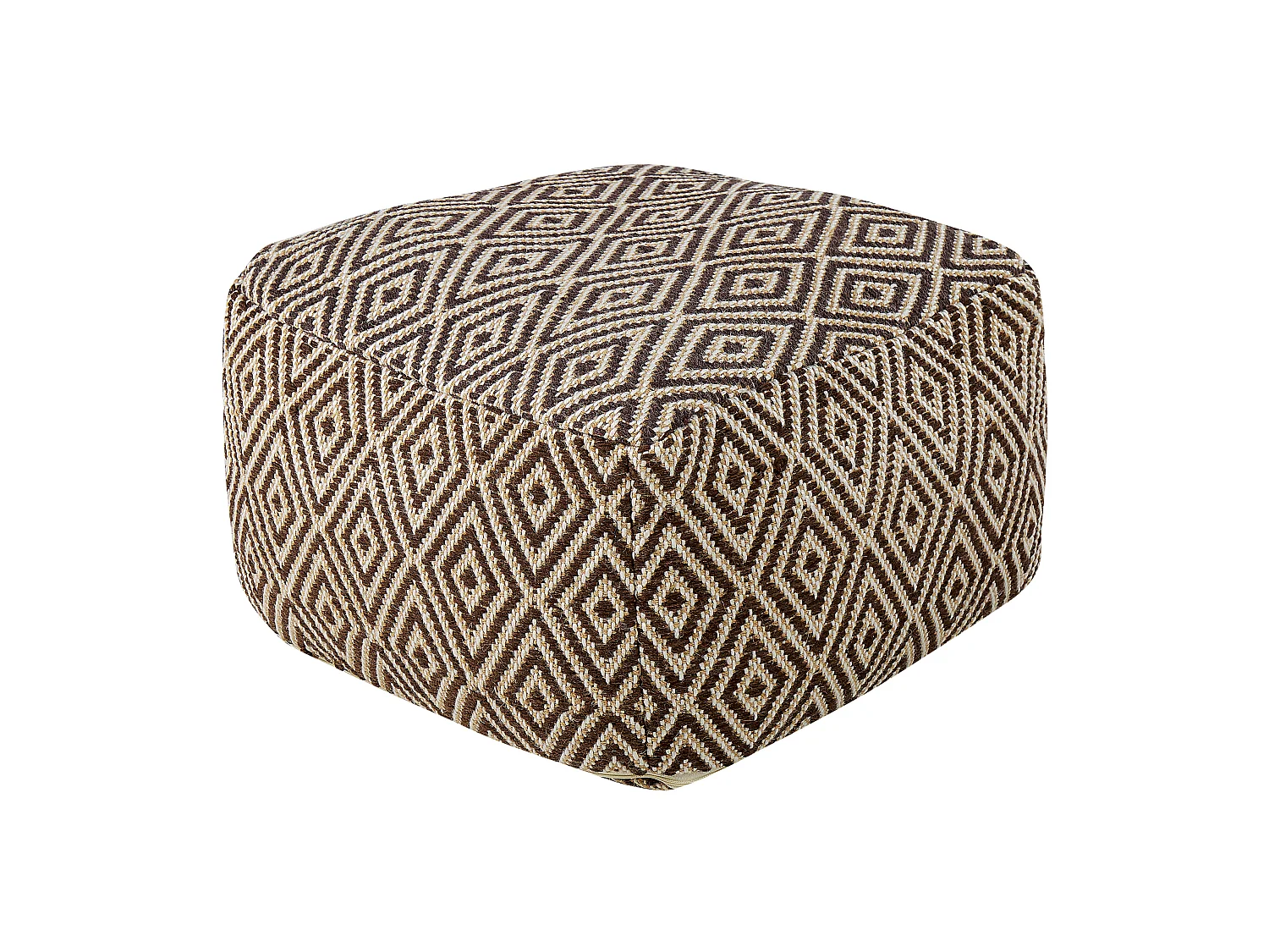Pouf MANISA Laine Marron