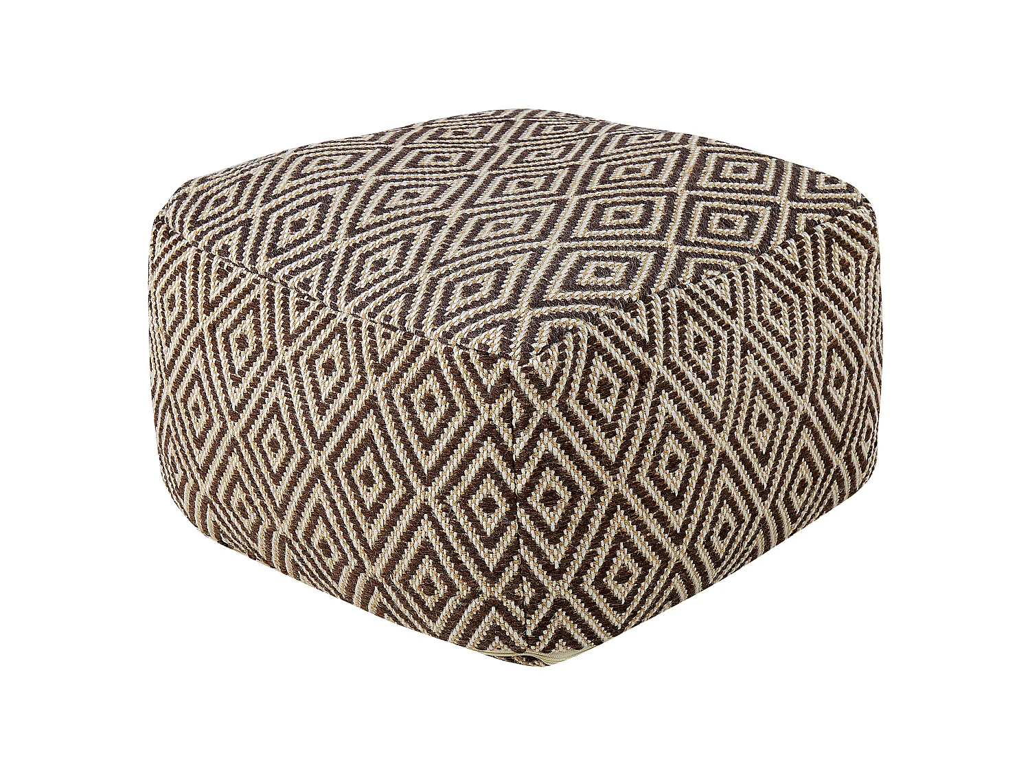 Pouf MANISA Laine Marron
