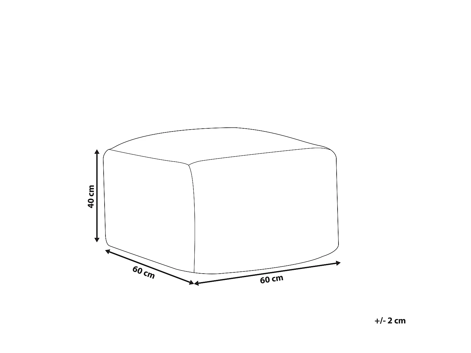 Moderner gewebter Pouffe braun / beige Wolle mit geometrischem Muster Manisa