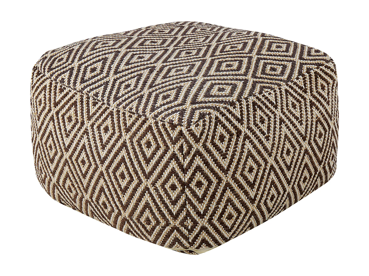 Pouf MANISA Laine Marron