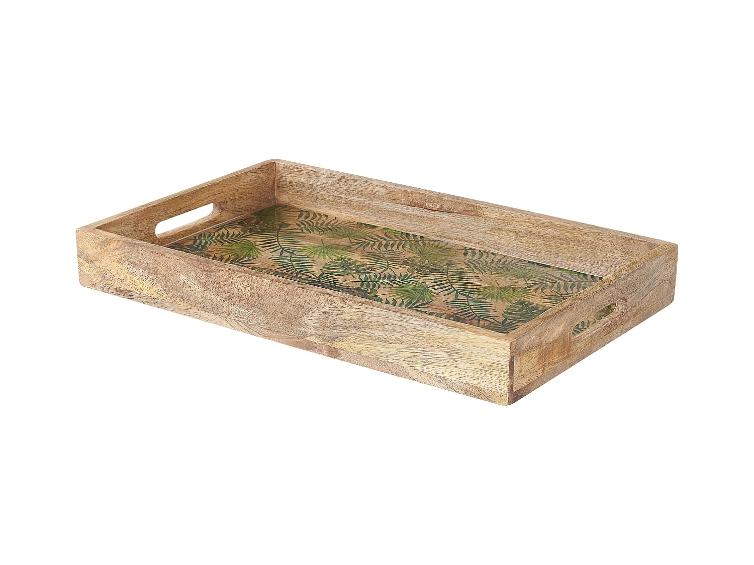 Decoratief dienblad TYLIS Mangohout Natuurlijk