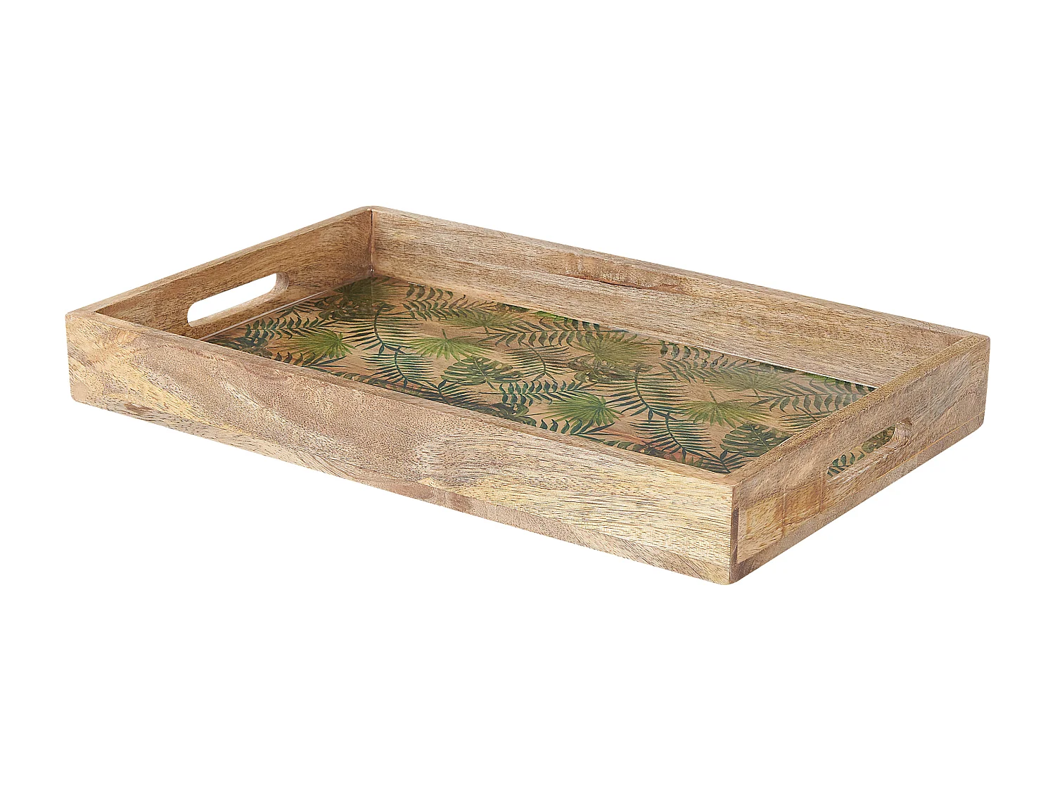 Decoratief dienblad TYLIS Mangohout Natuurlijk