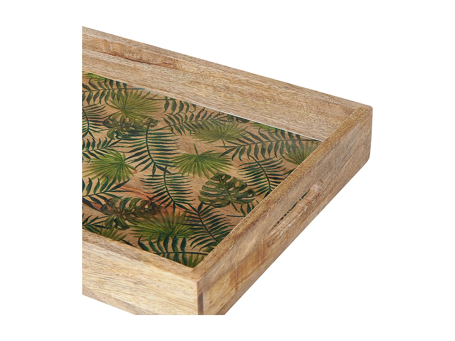 Decoratief dienblad TYLIS Mangohout Natuurlijk