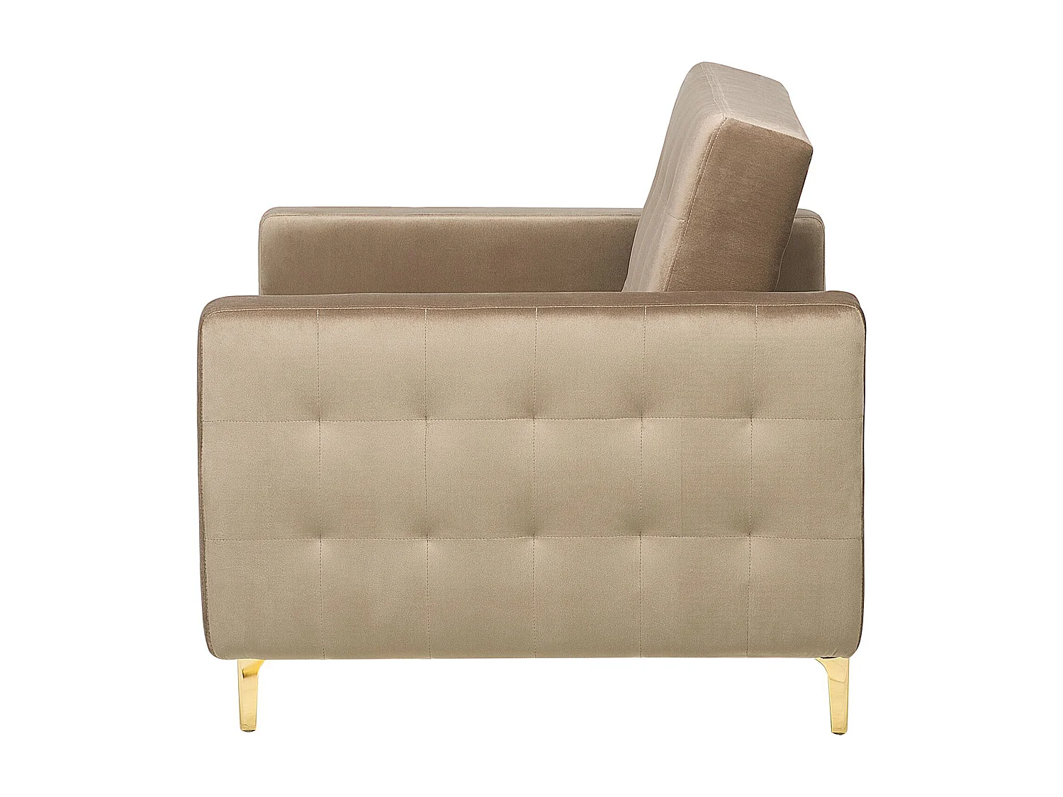 Fauteuil ABERDEEN Fluweel Zandbeige